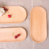 Maxbell wooden Tray Food Serving Dish Bowl Dinnerware for Bread Salad Fruit Snack M