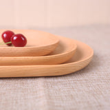 Maxbell wooden Tray Food Serving Dish Bowl Dinnerware for Bread Salad Fruit Snack M