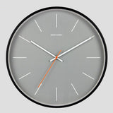 Maxbell Simple Style Metal Wall Clock for Home Kitchen Bedroom Decor 1# Black_30cm Black 2#