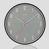 Maxbell Simple Style Metal Wall Clock for Home Kitchen Bedroom Decor 1# Black_30cm Black 1#