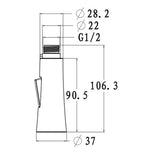 Maxbell Replacement Kitchen Mixer Tap Water Faucet Shower Spray Water Saving 106mm