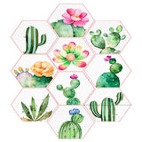 Maxbell 10x Adhesive Hexagon Wall Tile Floor Wall Paper Sticker Home Decor  3#