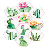 Maxbell 10x Adhesive Hexagon Wall Tile Floor Wall Paper Sticker Home Decor  3#