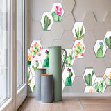 Maxbell 10x Adhesive Hexagon Wall Tile Floor Wall Paper Sticker Home Decor  3#