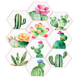 Maxbell 10x Adhesive Hexagon Wall Tile Floor Wall Paper Sticker Home Decor  3#