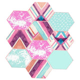 Maxbell 10x Adhesive Hexagon Wall Tile Floor Wall Paper Sticker Home Decor  1#