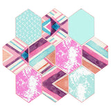 Maxbell 10x Adhesive Hexagon Wall Tile Floor Wall Paper Sticker Home Decor  1#