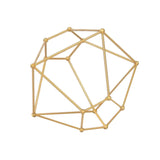 Maxbell 3D Geometric Diamond Candle Holder Tealight Candlestick Desktop Ornament M_Golden