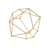 Maxbell 3D Geometric Diamond Candle Holder Tealight Candlestick Desktop Ornament S_Golden