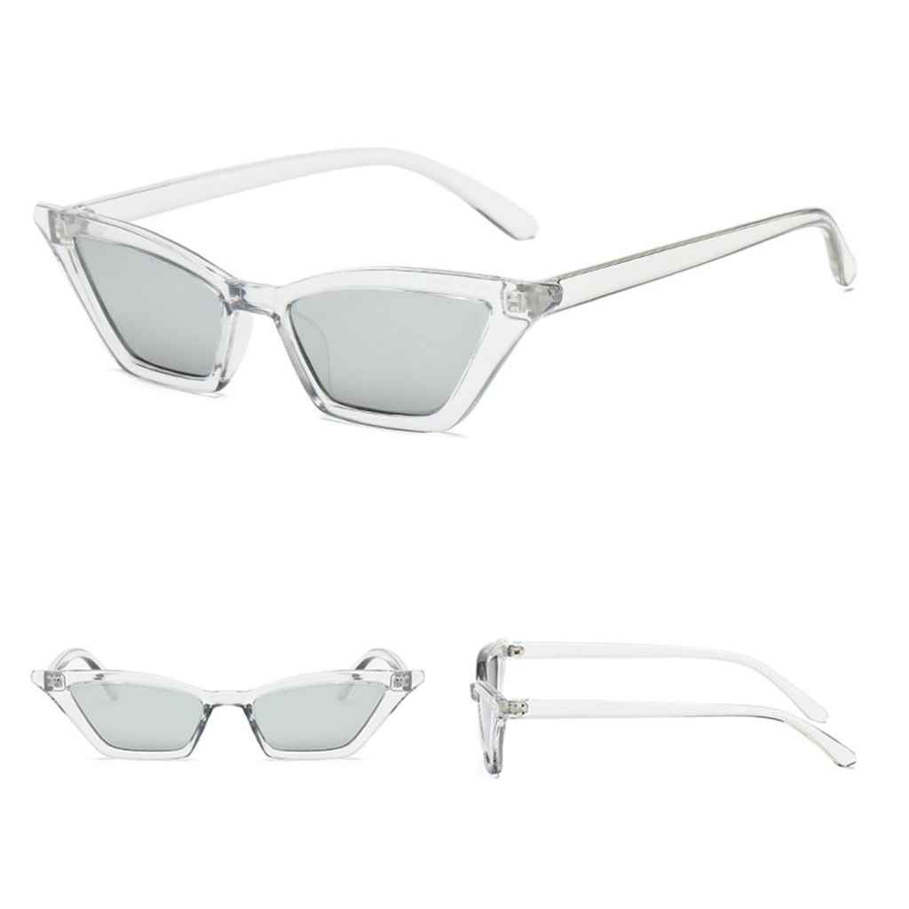 Maxbell Vintage Sunglasses Women Cat Eye Designer Sunglasses Eyewear  Silver