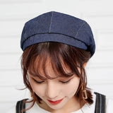 Maxbell Adult Beret Chef Hat Cooker Cap Waiter Baker Cater Head Wrap Solid Blue