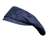 Maxbell Adult Beret Chef Hat Cooker Cap Waiter Baker Cater Head Wrap Solid Blue