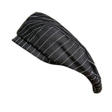 Maxbell Adult Beret Chef Hat Cooker Cap Waiter Baker Cater Head Wrap Stripes Black