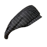 Maxbell Adult Beret Chef Hat Cooker Cap Waiter Baker Cater Head Wrap Stripes Black