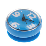 Maxbell Suction Cup Wall Clock Timer Bathroom Shower Silicone Clock, Waterproof Blue