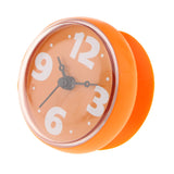 Maxbell Suction Cup Wall Clock Timer Bathroom Shower Silicone Clock, Waterproof Orange