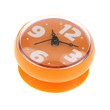 Maxbell Suction Cup Wall Clock Timer Bathroom Shower Silicone Clock, Waterproof Orange