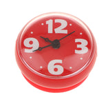 Maxbell Suction Cup Wall Clock Timer Bathroom Shower Silicone Clock, Waterproof Red