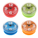 Maxbell Suction Cup Wall Clock Timer Bathroom Shower Silicone Clock, Waterproof Red