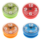 Maxbell Suction Cup Wall Clock Timer Bathroom Shower Silicone Clock, Waterproof Red