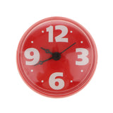 Maxbell Suction Cup Wall Clock Timer Bathroom Shower Silicone Clock, Waterproof Red