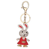 Maxbell Fashion Key Ring Chain Keychain Car Handbag Purse Keyring Gift Red Rabbit