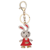 Maxbell Fashion Key Ring Chain Keychain Car Handbag Purse Keyring Gift Red Rabbit