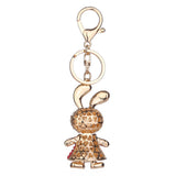 Maxbell Fashion Key Ring Chain Keychain Car Handbag Purse Keyring Gift Champagne Rabbit