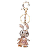 Maxbell Fashion Key Ring Chain Keychain Car Handbag Purse Keyring Gift Champagne Rabbit