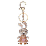 Maxbell Fashion Key Ring Chain Keychain Car Handbag Purse Keyring Gift Champagne Rabbit