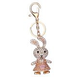 Maxbell Fashion Key Ring Chain Keychain Car Handbag Purse Keyring Gift Champagne Rabbit