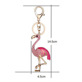 Maxbell Fashion Key Ring Chain Keychain Car Handbag Purse Keyring Gift Pink Flamingo