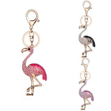 Maxbell Fashion Key Ring Chain Keychain Car Handbag Purse Keyring Gift Pink Flamingo