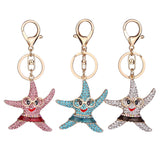 Maxbell Fashion Key Ring Chain Keychain Car Handbag Purse Keyring Gift Pink Starfish