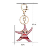 Maxbell Fashion Key Ring Chain Keychain Car Handbag Purse Keyring Gift Pink Starfish