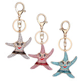 Maxbell Fashion Key Ring Chain Keychain Car Handbag Purse Keyring Gift Pink Starfish