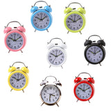 Maxbell Digital 3D Twin Bell Clock Chime Clock Loud Alarm Clock Battery Power 3inch White