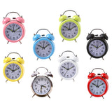 Maxbell Digital 3D Twin Bell Clock Chime Clock Loud Alarm Clock Battery Power 3inch White