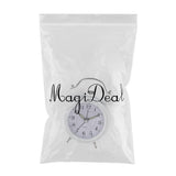 Maxbell Digital 3D Twin Bell Clock Chime Clock Loud Alarm Clock Battery Power 3inch White