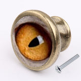 Maxbell 2x Eye Pattern Pull Knob Handle for Cabinet Drawer Cupboard Wardrobe Door Yellow