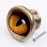 Maxbell 2x Eye Pattern Pull Knob Handle for Cabinet Drawer Cupboard Wardrobe Door Yellow