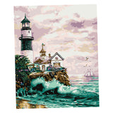 Maxbell DIY Painting By Number Kit Canvas Wall Art Oil Painting Picture Lighthouse