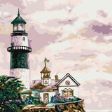 Maxbell DIY Painting By Number Kit Canvas Wall Art Oil Painting Picture Lighthouse