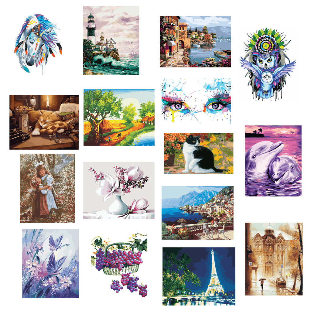 Maxbell DIY Painting By Number Kit Canvas Wall Art Oil Painting Picture Grape