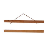 Maxbell Magnet Wooden Picture Frame DIY Photo Poster Painting Hanger 30cm Teak Wood
