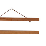 Maxbell Magnet Wooden Picture Frame DIY Photo Poster Painting Hanger 30cm Teak Wood
