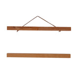 Maxbell Magnet Wooden Picture Frame DIY Photo Poster Painting Hanger 30cm Teak Wood