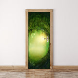 Maxbell 3D Door Wall Door Stickers Decal Self Adhesive Mural Decor Forest Scenery
