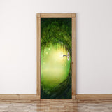 Maxbell 3D Door Wall Door Stickers Decal Self Adhesive Mural Decor Forest Scenery