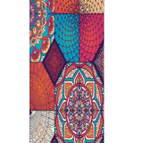 Maxbell 3D Door Wall Door Stickers Decal Self Adhesive Mural Decor Retro Pattern